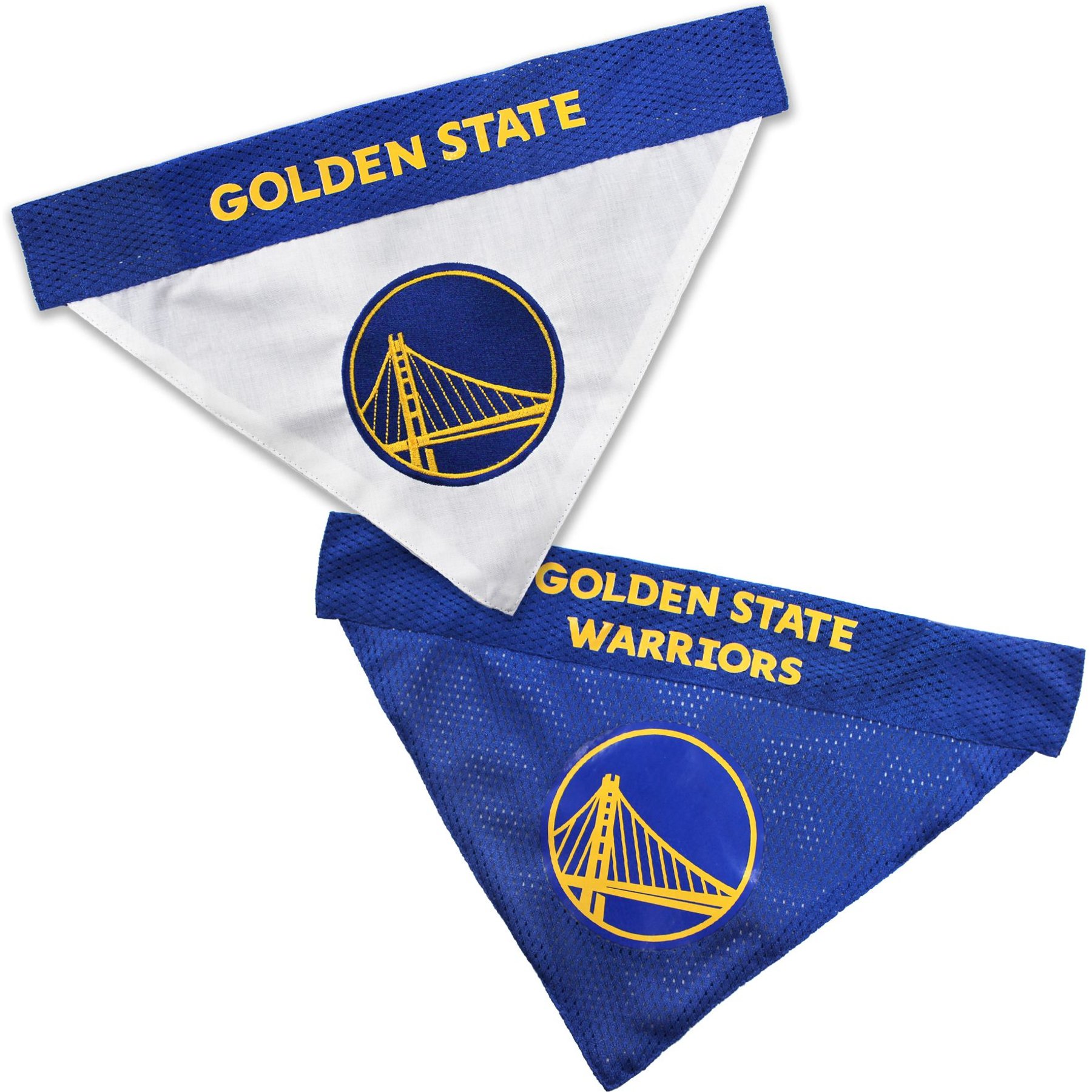 Pets First NBA Golden State Warriors Reversible Dog & Cat Bandana, XX-Large