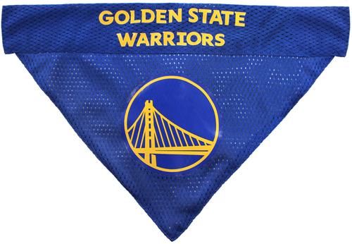 Show full view: Pets First NBA Golden State Warriors Reversible Dog & Cat Bandana, XX-Large slide 3 of 5
