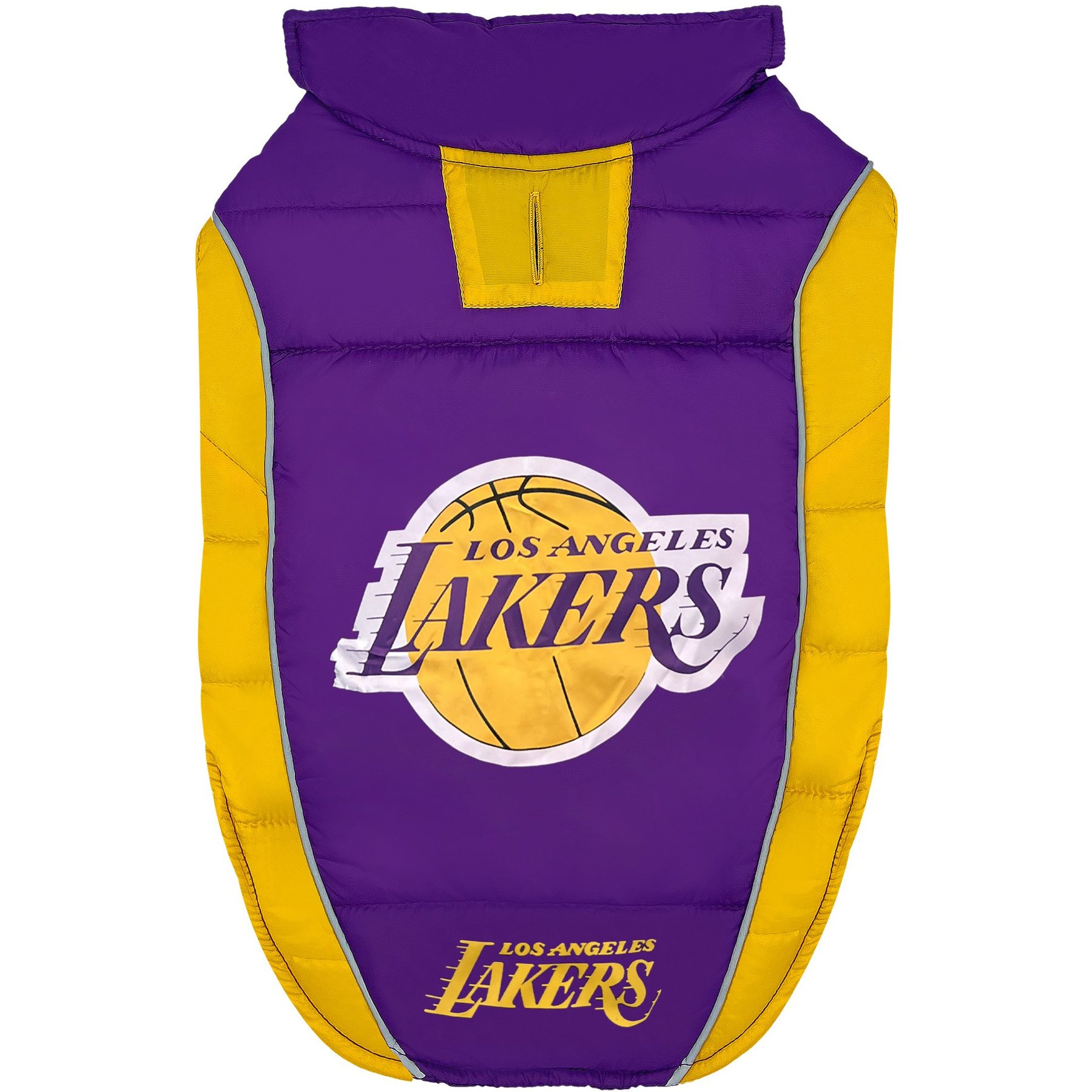 Pets First NBA La Lakers Dog & Cat Puffer Vest, Medium