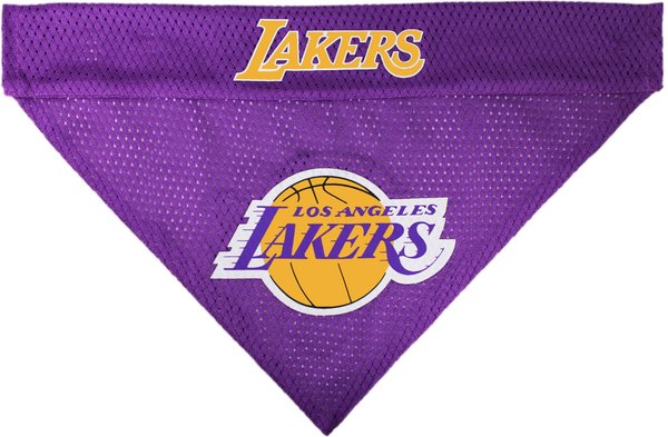 Show full view: Pets First NBA La Lakers Reversible Dog & Cat Bandana, XX-Large slide 3 of 5