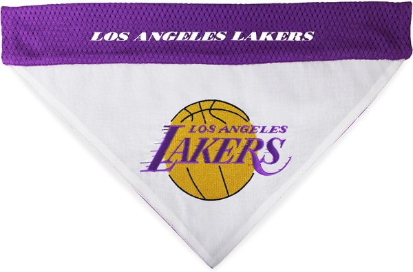 Show full view: Pets First NBA La Lakers Reversible Dog & Cat Bandana, XX-Large slide 2 of 5