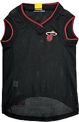 Pets First NBA Miami Heat Basketball Dog & Cat Mesh Jersey, Large slide 2 of 5