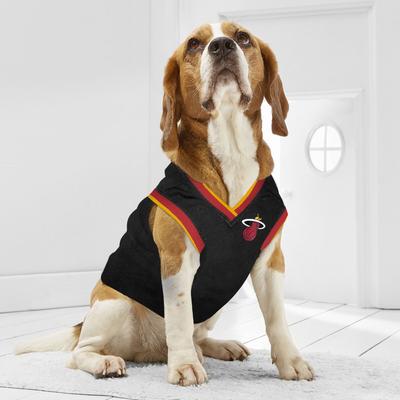 Show full view: Pets First NBA Miami Heat Basketball Dog & Cat Mesh Jersey, Large slide 5 of 5