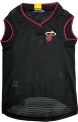 Pets First NBA Miami Heat Basketball Dog & Cat Mesh Jersey, Medium slide 2 of 5