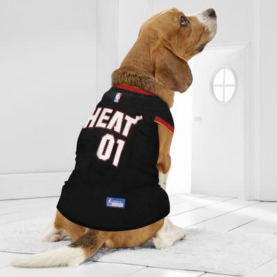 Show full view: Pets First NBA Miami Heat Basketball Dog & Cat Mesh Jersey, Small slide 5 of 6