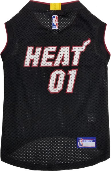 Show full view: Pets First NBA Miami Heat Basketball Dog & Cat Mesh Jersey, X-Small slide 1 of 5