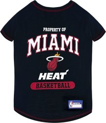 Pets First NBA Miami Heat Dog & Cat Tee Shirt, Large