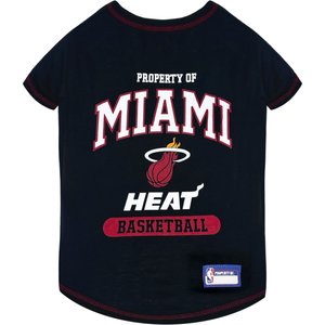 Pets First NBA Miami Heat Dog & Cat Tee Shirt, Medium
