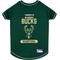 Show in main carousel: Pets First NBA Milwaukee Bucks Dog & Cat Tee Shirt, Large slide 1 of 5