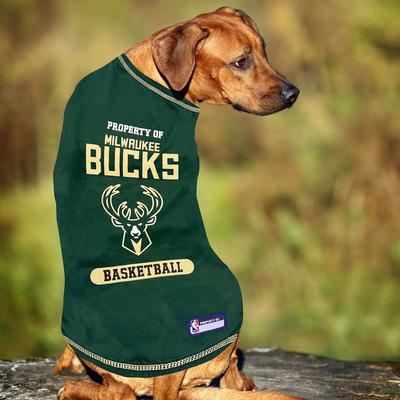Show full view: Pets First NBA Milwaukee Bucks Dog & Cat Tee Shirt, X-Large slide 5 of 5