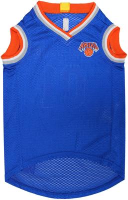 Show full view: Pets First NBA New York Knicks Basketball Dog & Cat Mesh Jersey, Small slide 2 of 6