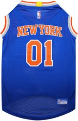 Pets First NBA New York Knicks Basketball Dog & Cat Mesh Jersey, X-Large