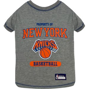 Pets First NBA New York Knicks Dog & Cat Tee Shirt, Large