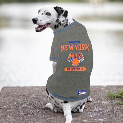 Show full view: Pets First NBA New York Knicks Dog & Cat Tee Shirt, Medium slide 4 of 6