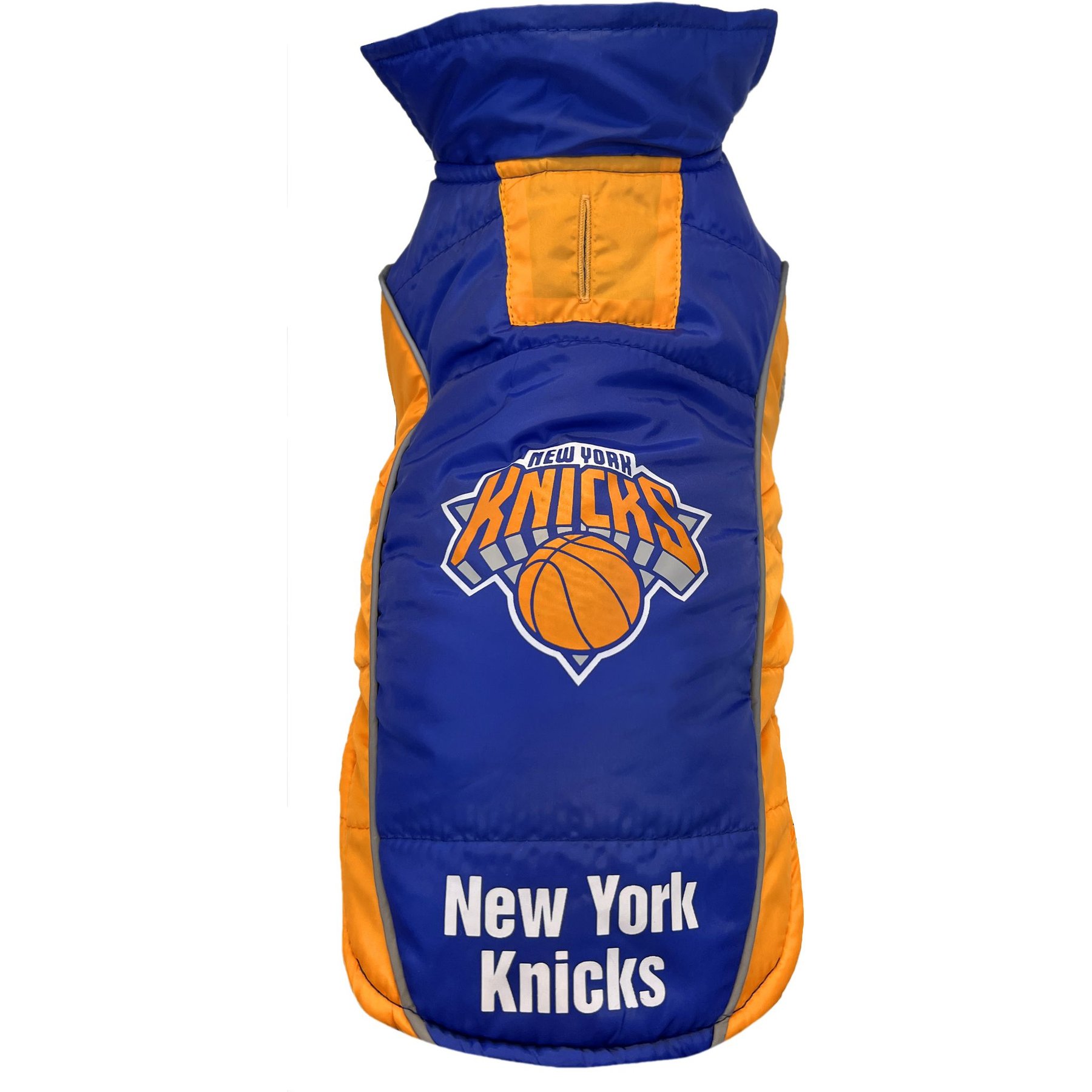Pets First NBA Ny Knicks Dog & Cat Puffer Vest, Medium