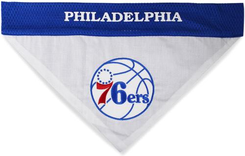 Show full view: Pets First NBA Reversible Dog & Cat Bandana, Philadelphia 76ers, Large/X-Large slide 2 of 6