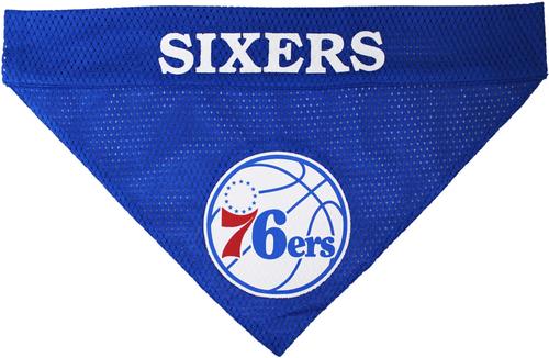 Show full view: Pets First NBA Reversible Dog & Cat Bandana, Philadelphia 76ers, Small/Medium slide 3 of 7