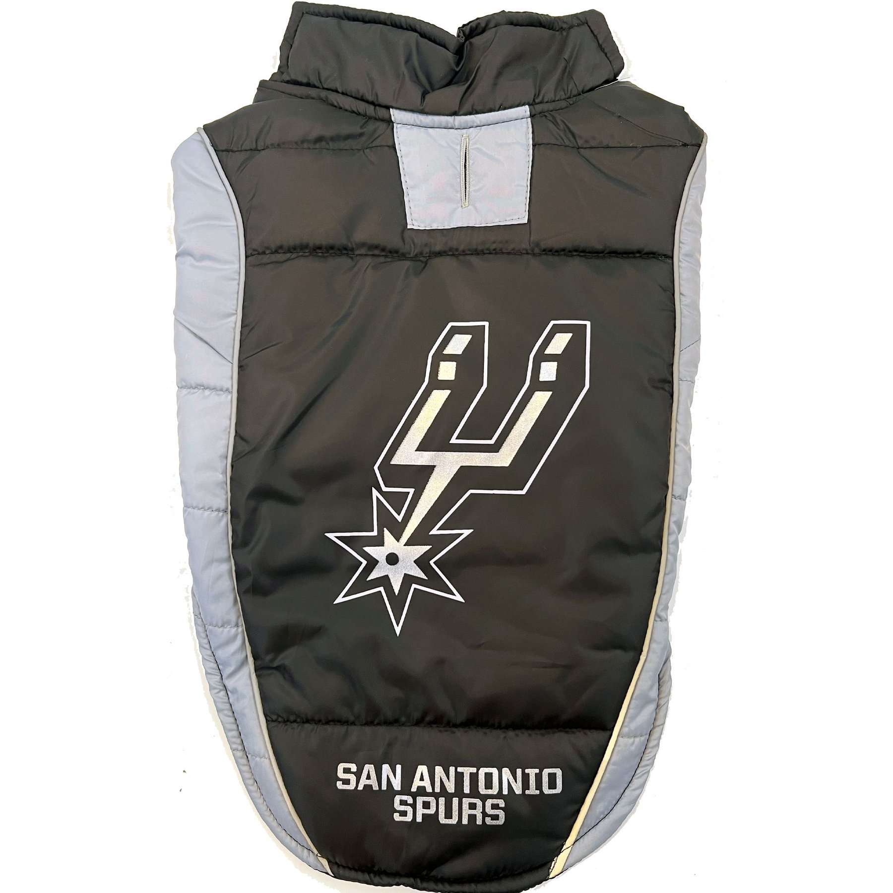 Pets First NBA San Antinio Spurs Dog & Cat Puffer Vest, Large