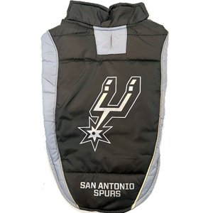 Pets First NBA San Antinio Spurs Dog & Cat Puffer Vest, Large