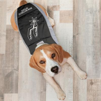 Show full view: Pets First NBA San Antinio Spurs Dog & Cat Puffer Vest, Large slide 6 of 7