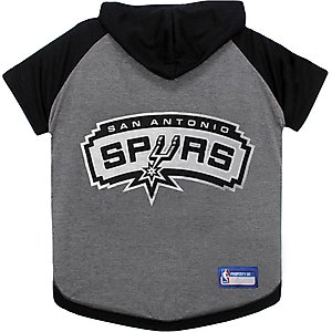 Pets First NBA San Antonio Spurs Dog & Cat Hoodie Tee Shirt, Medium