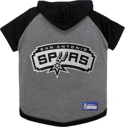 Pets First NBA San Antonio Spurs Dog & Cat Hoodie Tee Shirt, Small slide 1 of 5