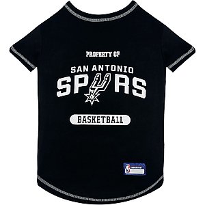 Pets First NBA San Antonio Spurs Dog & Cat Tee Shirt, Large