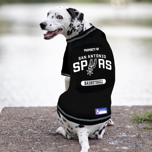 Show full view: Pets First NBA San Antonio Spurs Dog & Cat Tee Shirt, Large slide 4 of 5