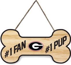 Pets First NCAA #1 Fan #1 Pup Sign, Georgia Bulldogs