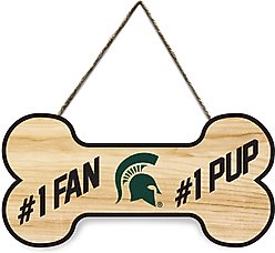 Pets First NCAA #1 Fan #1 Pup Sign, Michigan State Spartans