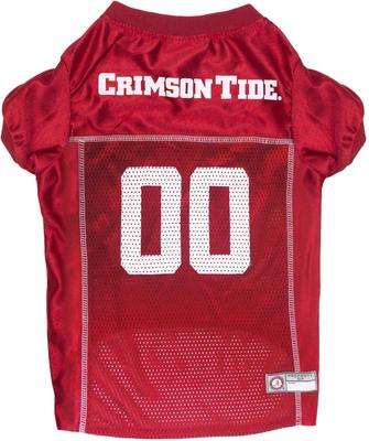 Show full view: Pets First NCAA Alabama Crimson Tide Dog & Cat Jersey, X-Small slide 7 of 10
