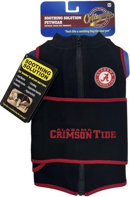Show full view: Pets First NCAA Alabama Dog & Cat Soothing Solution Vest, Small slide 2 of 5