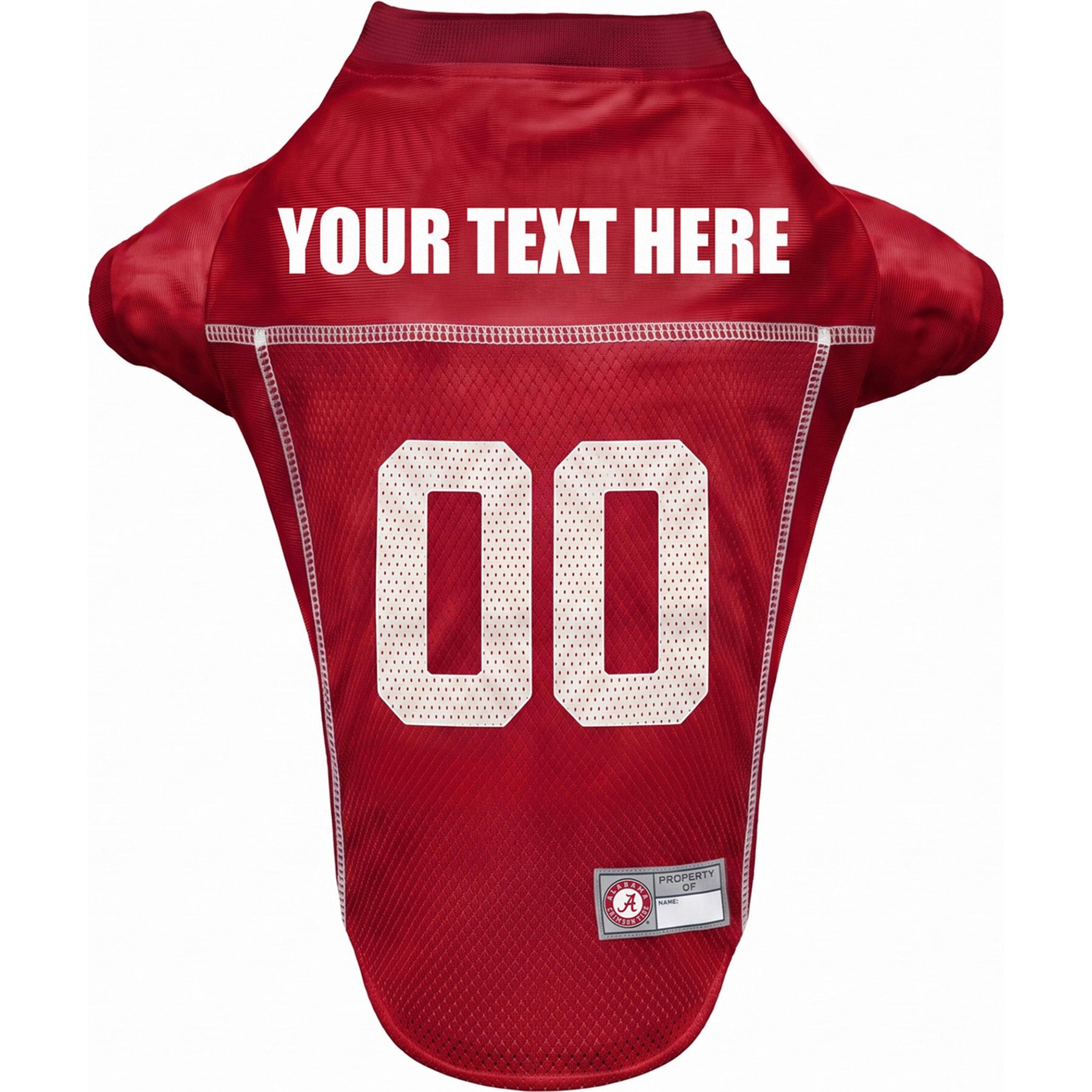 Pets First NCAA Alabama Personalized Dog Jersey, Small