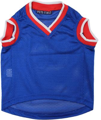 Show full view: Pets First NCAA Basketball Dog & Cat Mesh Jersey, Kansas Jayhawks, X-Small slide 3 of 6
