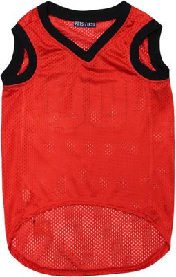 Show full view: Pets First NCAA Basketball Dog & Cat Mesh Jersey, Louisville Cardinals, X-Large slide 4 of 7