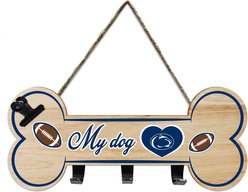 Pets First NCAA Bone Shape Sign with Hooks, Penn State