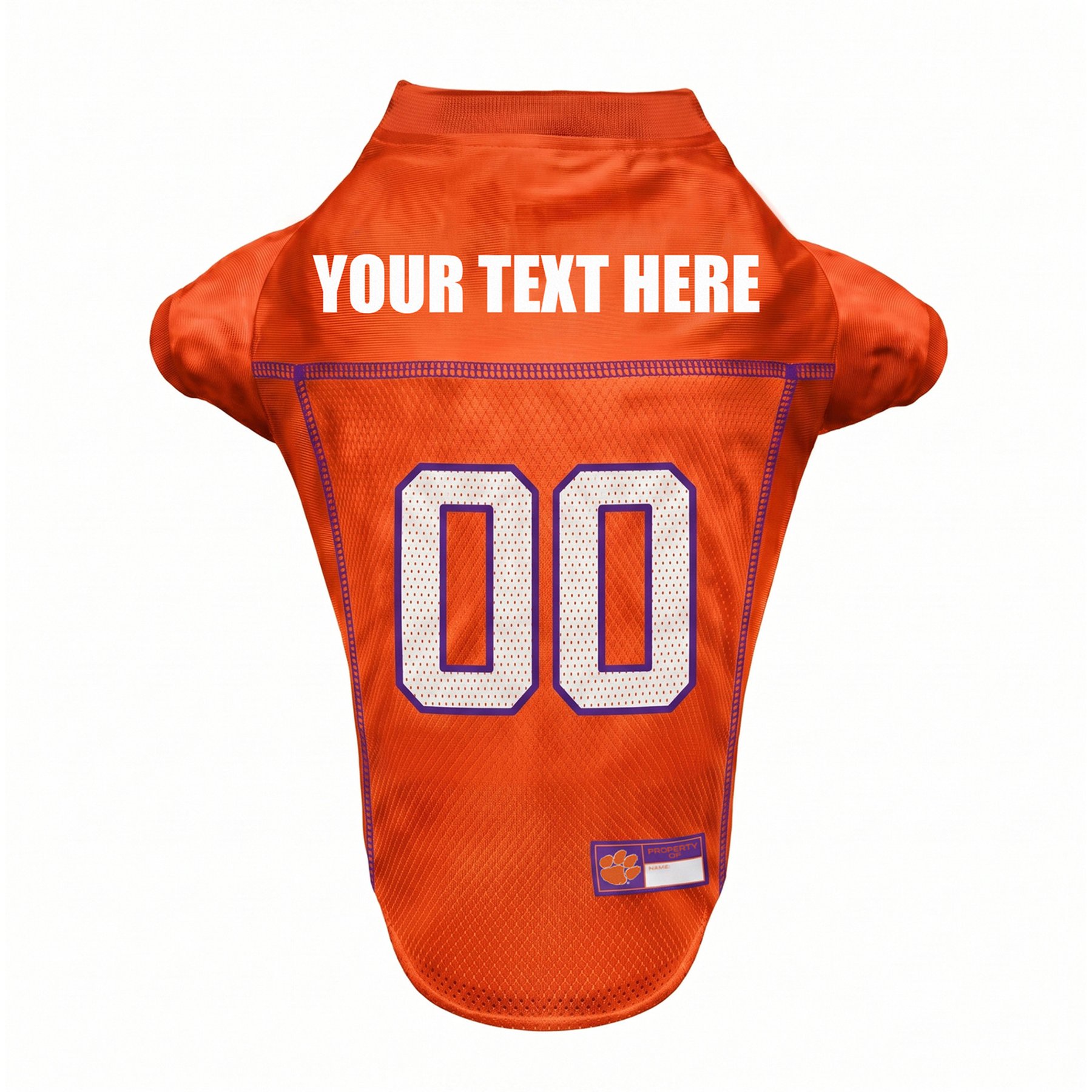 Pets First NCAA Personalized Dog Jersey, Clemson Tigers, Medium