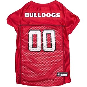 Pets First NCAA Dog & Cat Jersey, Georgia Bulldogs, 3X-Large