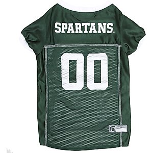 Pets First NCAA Dog & Cat Jersey, Michigan State Spartans, Medium