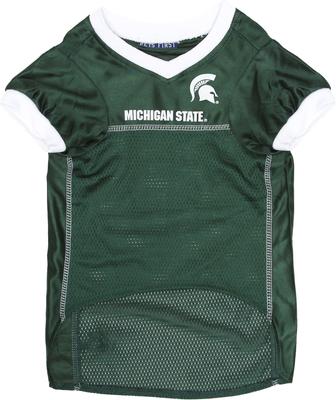 Show full view: Pets First NCAA Dog & Cat Jersey, Michigan State Spartans, Medium slide 3 of 8