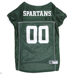 Pets First NCAA Dog & Cat Jersey, Michigan State Spartans, X-Small