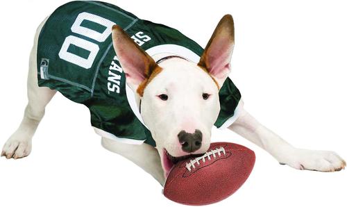 Show full view: Pets First NCAA Dog & Cat Jersey, Michigan State Spartans, X-Small slide 4 of 8