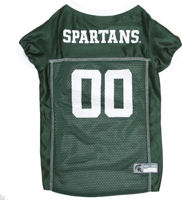 Show full view: Pets First NCAA Dog & Cat Jersey, Michigan State Spartans, X-Small slide 6 of 8