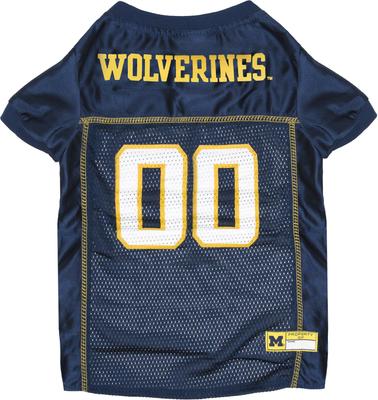 Show full view: Pets First NCAA Dog & Cat Jersey, Michigan Wolverines, Medium slide 6 of 9