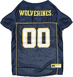 Pets First NCAA Dog & Cat Jersey, Michigan Wolverines, XX-Large