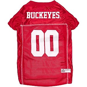 Pets First NCAA Dog & Cat Jersey, Ohio State Buckeyes, X-Small