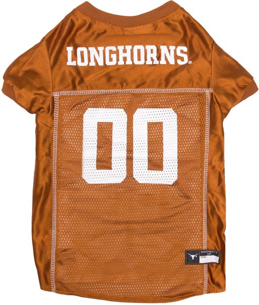 Show full view: Pets First NCAA Dog & Cat Jersey, Texas Longhorns, 3X-Large slide 1 of 4