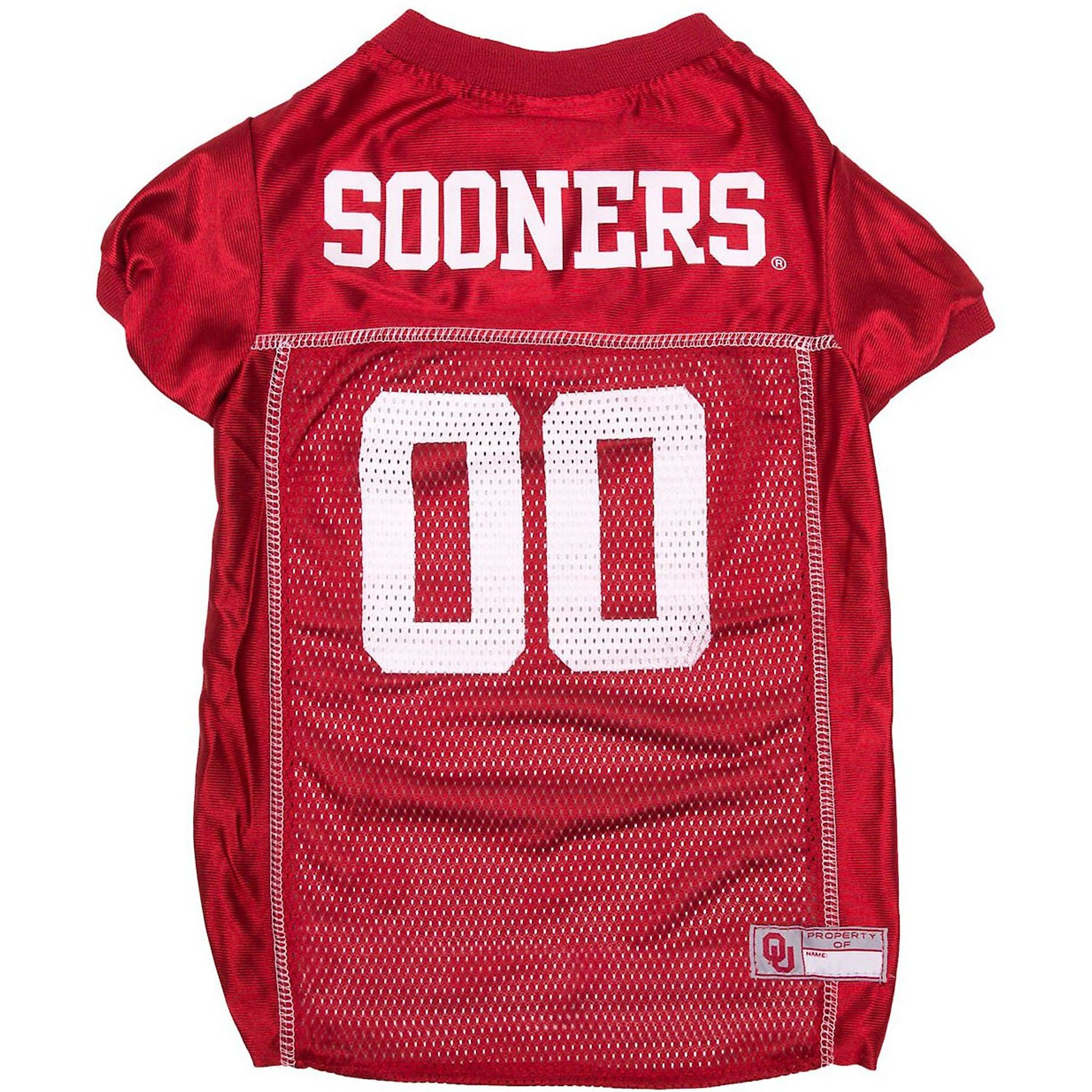 Pets First NCAA Dog & Cat Mesh Jersey, Oklahoma Sooners, Small
