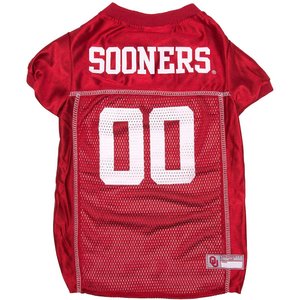 Pets First NCAA Dog & Cat Mesh Jersey, Oklahoma Sooners, Small