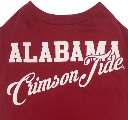 Show full view: Pets First NCAA Dog & Cat Stripe T-Shirt, Alabama, Medium slide 4 of 6